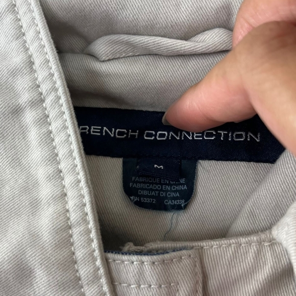 French Connection Cream Jacket with Blue Accents - Picture 8 of 9